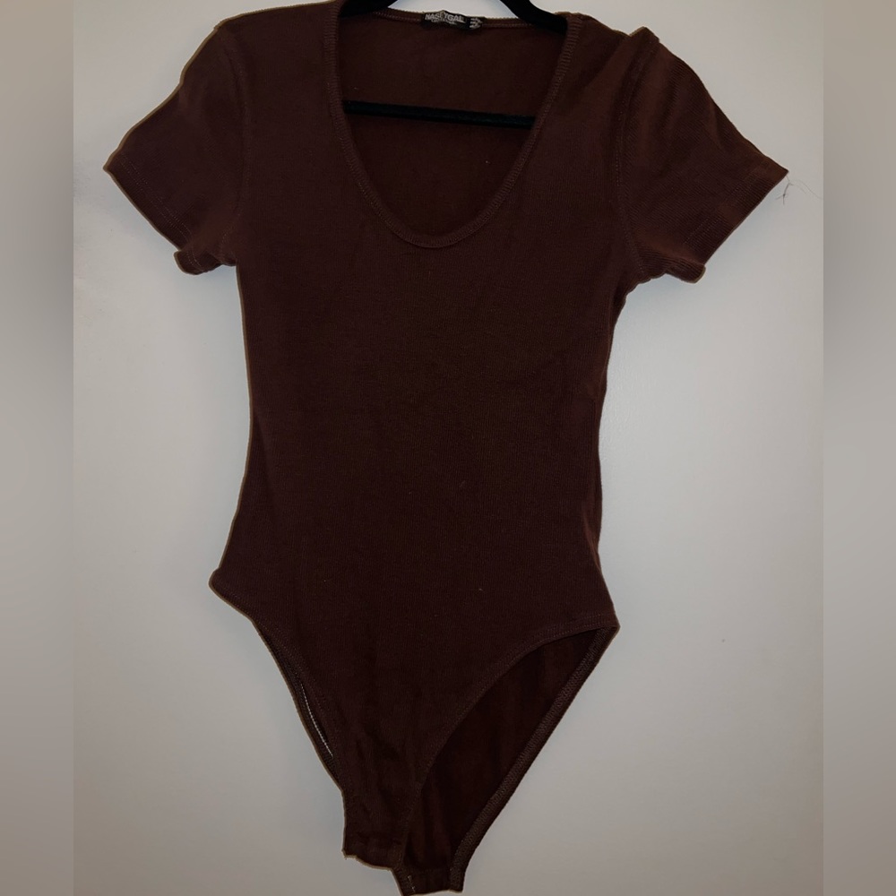 Brown nastygal bodysuit